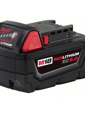 NEW Milwaukee M18 RedLithium XC 5.0 Battery Pack - Black and Red